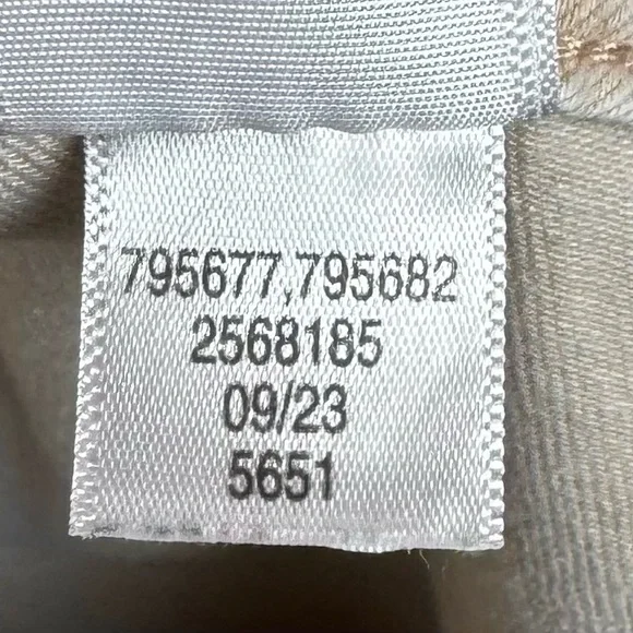 m jeans by maurices tan Slim Straight Ankle High Rise Jeans 16 khaki cropped EUC - Picture 8 of 10